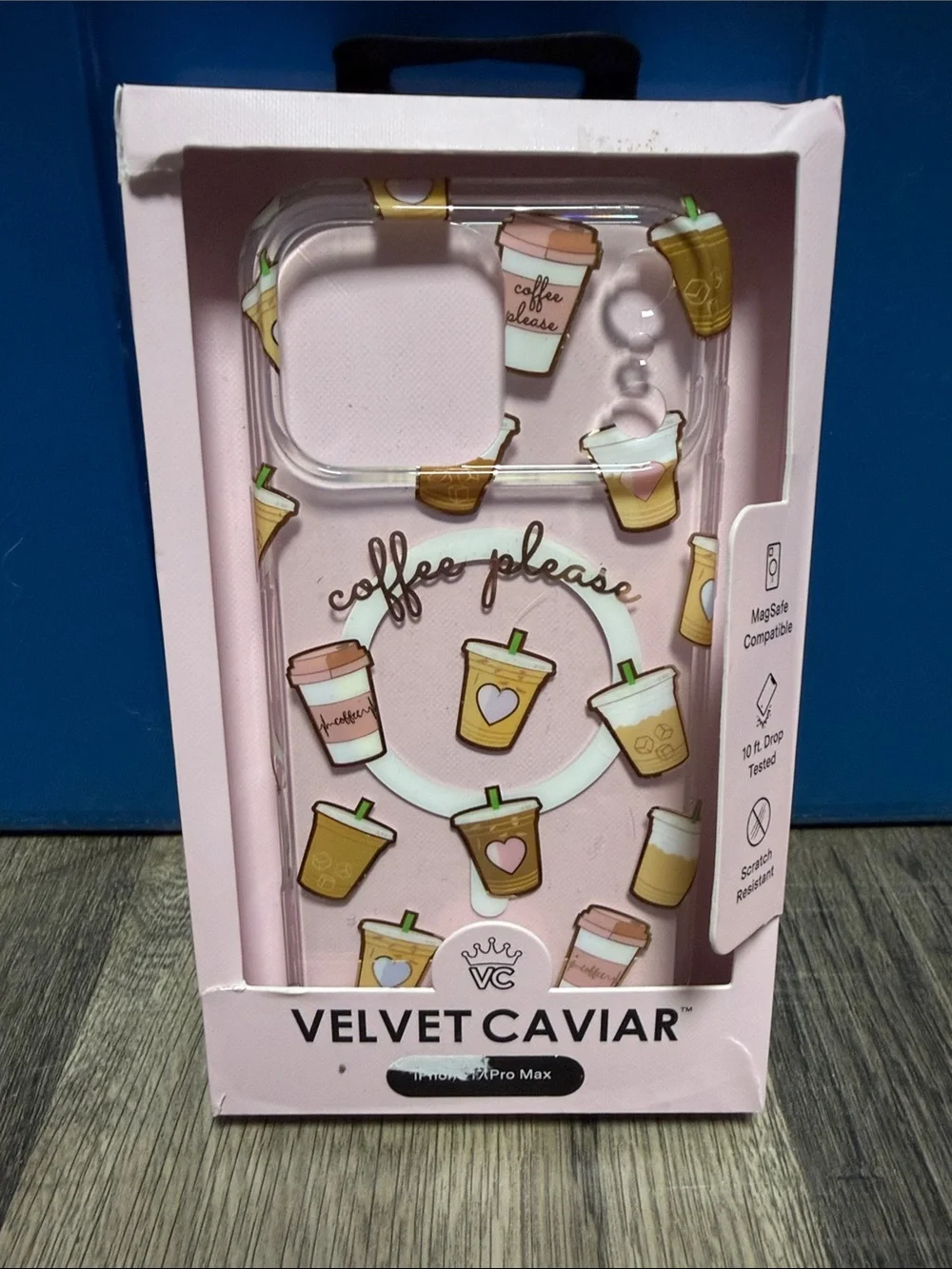 Velvet Caviar Pink Coffee-Theme MagSafe iPhone 17 Pro Max Case